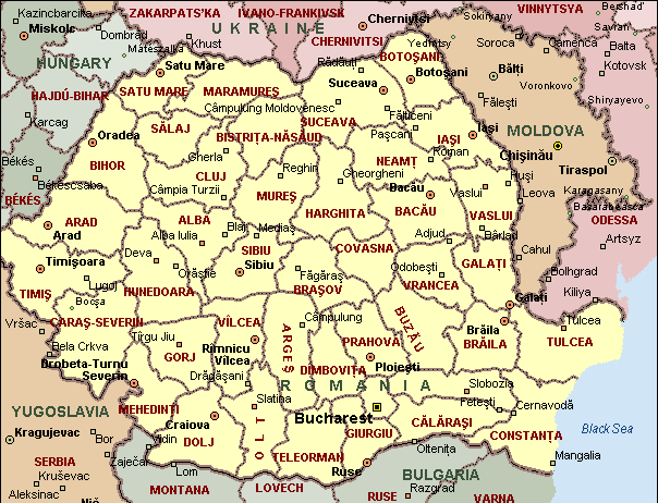 Bacau Map Bacau Map 